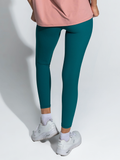 OceanFlex Teal Rib-Knit Legging