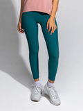 OceanFlex Teal Rib-Knit Legging