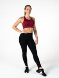 Tip-top Burgundy Sports Bra