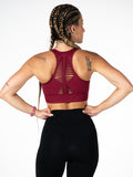 Tip-top Burgundy Sports Bra