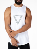 Camiseta sin mangas blanca Drop Arms