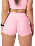 Pantaloncini da yoga rosa shaper