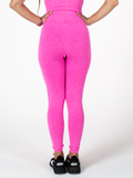 Leggings fucsia basic senza cuciture